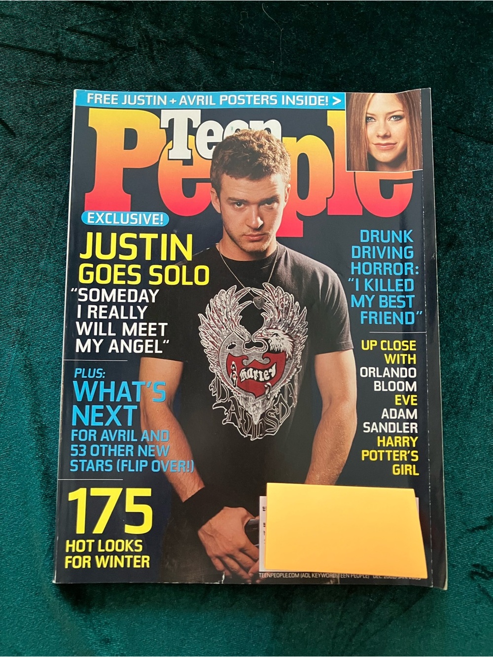 Vintage Teen People Magazine December 2002 Justin Timberlake Cover